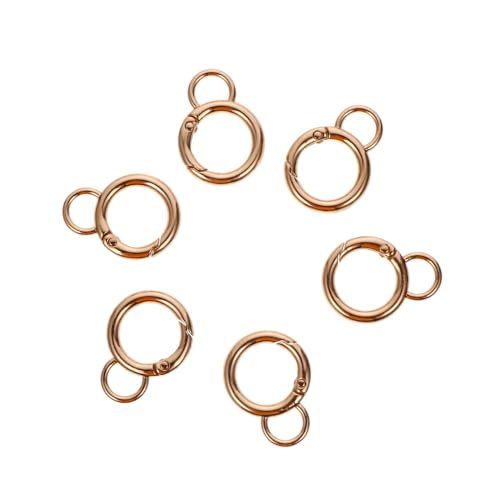 AKOOSY 6 Stück Teiliges Gourd Form Karabiner Schlüsselring Schnapphaken aus Langlebiger Legierung für Taschen Schmuck DIY Zubehör Robuste Leichte Befestigung für Schlüsselringe und von AKOOSY
