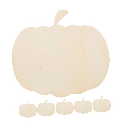 AKOOSY 6 Stück Teiliges Holz Pumpkin DIY Halloween Holzscheiben Kürbisform zum Bemalen Holzchip Anhänger für und Kreative Dekoration AKOOSY 6 Stück Teiliges Holz Pumpkin DIY Halloween Holzscheiben Kürbisform zum Bemalen Holzchip Anhänger für und Kreative Dekoration von AKOOSY