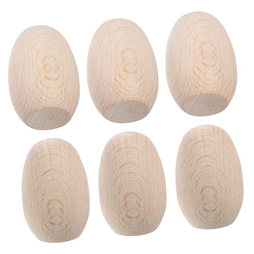 AKOOSY 6 Stück Teiliges Holz eier Deko Simulation Bemalbare Mini holz eier mit Glatter Oberfläche Robuste und Wiederverwendbare Holzornamente für Basteln Tisch Garten dekoration AKOOSY 6 Stück Teiliges Holz eier Deko Simulation Bemalbare Mini holz eier mit Glatter Oberfläche Robuste und Wiederverwendbare Holzornamente für Basteln Tisch Garten dekoration von AKOOSY