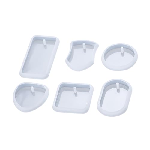 AKOOSY 6 Stück Teiliges Silikon Schlüsselanhänger Formen Flexibel Wiederverwendbar für Epoxidharz DIY Anhänger Basteln für Familien und Bekannte AKOOSY 6 Stück Teiliges Silikon Schlüsselanhänger Formen Flexibel Wiederverwendbar für Epoxidharz DIY Anhänger Basteln für Familien und Bekannte von AKOOSY