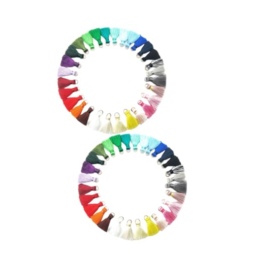 AKOOSY 60 Stück Teiliges Quasten Mini hängering Langlebige Leichte Polyester troddeln in Gemischten Farben für DIY Schlüsselanhänger Ohrschmuck und Bastelanhänger für Schmuckherstellung AKOOSY 60 Stück Teiliges Quasten Mini hängering Langlebige Leichte Polyester troddeln in Gemischten Farben für DIY Schlüsselanhänger Ohrschmuck und Bastelanhänger für Schmuckherstellung von AKOOSY