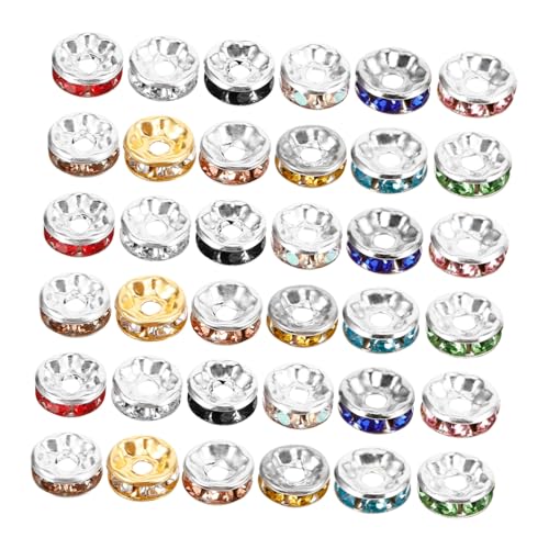 AKOOSY 600 Stück Strass Spacer Perlen in Farben Robuste Strass Schmuckperlen zum Auffädeln Vielseitige Bastelperlen für DIY Armbänder und Schmuckherstellung AKOOSY 600 Stück Strass Spacer Perlen in Farben Robuste Strass Schmuckperlen zum Auffädeln Vielseitige Bastelperlen für DIY Armbänder und Schmuckherstellung von AKOOSY