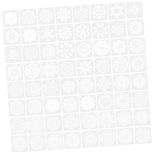 AKOOSY 64 Stück Mandala Schablonen Teilig Wiederverwendbare DIY Malerschablonen für Wand Möbel Stein Glatte Oberfläche Leicht zu Reinigen für Bastelprojekte und Gestalten AKOOSY 64 Stück Mandala Schablonen Teilig Wiederverwendbare DIY Malerschablonen für Wand Möbel Stein Glatte Oberfläche Leicht zu Reinigen für Bastelprojekte und Gestalten von AKOOSY