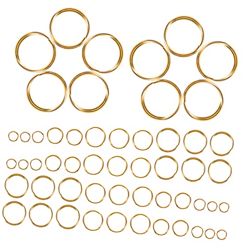 AKOOSY 690 Stück Eisen Biegeringe für Armbänder und DIY Schmuckherstellung Robuste Praktische Verbindungen für Kreative Projekte von AKOOSY