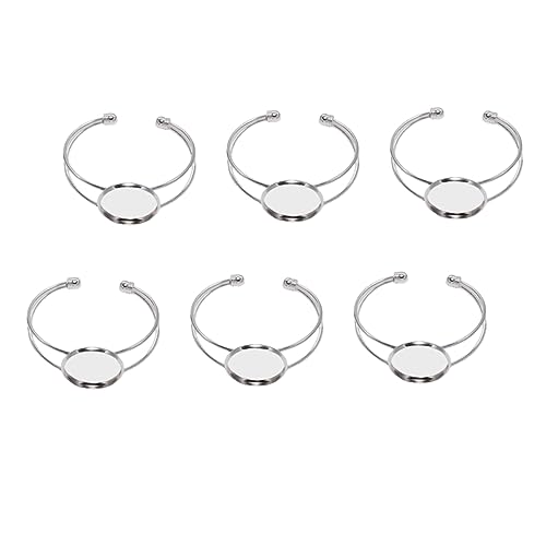 AKOOSY 6Stücke Kupfer Y Form Armbänder Basis für DIY Schmuckherstellung Silber Langlebig für Kreative Projekte AKOOSY 6Stücke Kupfer Y Form Armbänder Basis für DIY Schmuckherstellung Silber Langlebig für Kreative Projekte von AKOOSY