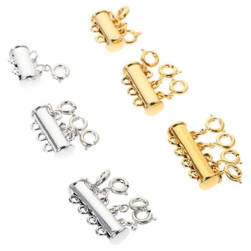 AKOOSY 6Stücke Magnetverschlüsse für Armbänder Mehrreihige Karabinerhaken Silber für DIY Schmuckzubehör und Dekoration AKOOSY 6Stücke Magnetverschlüsse für Armbänder Mehrreihige Karabinerhaken Silber für DIY Schmuckzubehör und Dekoration von AKOOSY