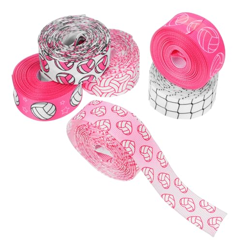 AKOOSY 6Stücke Volleyball Bänder mit Sportmotiven Ripsbänder für DIY Dekoration Yards Lange Bastelbandrolle für Cheerleader Team Events und Geschenkverpackungen AKOOSY 6Stücke Volleyball Bänder mit Sportmotiven Ripsbänder für DIY Dekoration Yards Lange Bastelbandrolle für Cheerleader Team Events und Geschenkverpackungen von AKOOSY
