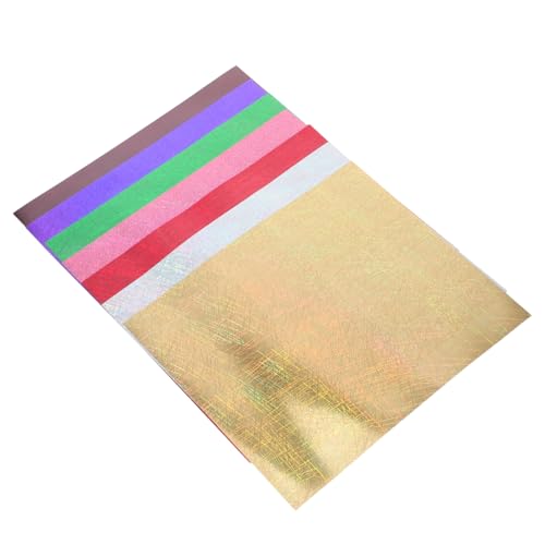 AKOOSY 7 Stück Teiliges Holografisches Htv Vinyl mit Schimmerndem Streifenmuster Metallischem Heat Transfer Vinyl für DIY Kleidung Glitzernde Bügelfolie für T-shirts Vielseitige von AKOOSY