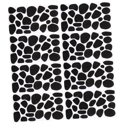AKOOSY 8 Blatt Filzaufkleber Kleidung DIY-Zubehör handgemachtes DIY-Material kleidung DIY handwerk materialien für DIY kleidung Wandtattoos DIY Supplies DIY liefert gefühlt Black von AKOOSY
