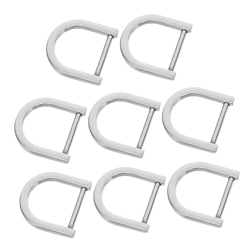 AKOOSY 8 Stück Teiliges Abnehmbare Schraub d ringe aus Robustem Zinklegierung Innendurchmesser Vielseitig für Taschen DIY Schlüsselanhänger und Nähprojekte Silberfarbene Metall hardware von AKOOSY