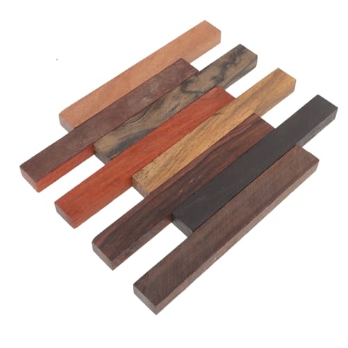AKOOSY 8 Stück Teiliges Holzstifte Rohlinge für Drechseln Exotische Muster Glatte Oberfläche Leichtes Holzmaterial für DIY Stifteherstellung und Holzhandwerk von AKOOSY