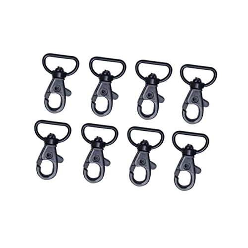 AKOOSY 8 Stück Teiliges Karabinerhaken mit Wirbel D Ring Robuster Kleiner Lobster Verschluss Langlebige Schlüsselanhänger Haken Glatte Oberfläche für Lanyards und Anhänger Schwarz AKOOSY 8 Stück Teiliges Karabinerhaken mit Wirbel D Ring Robuster Kleiner Lobster Verschluss Langlebige Schlüsselanhänger Haken Glatte Oberfläche für Lanyards und Anhänger Schwarz von AKOOSY