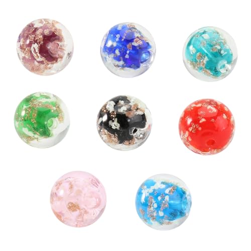 AKOOSY 8 Stück Teiliges Leuchtende Glasperlen für Schmuckherstellung Bunte DIY Bastelperlen mit Glatter Oberfläche für Armbänder Halsketten Ohrringe Vielseitiges Spacer Bead Zubehör AKOOSY 8 Stück Teiliges Leuchtende Glasperlen für Schmuckherstellung Bunte DIY Bastelperlen mit Glatter Oberfläche für Armbänder Halsketten Ohrringe Vielseitiges Spacer Bead Zubehör von AKOOSY