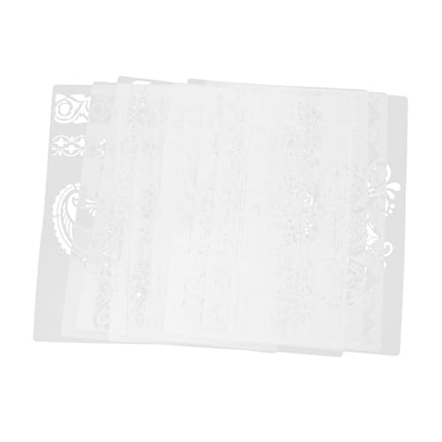 AKOOSY 8 Stück Teiliges Retro Blumenmuster Schablonen aus Pet Wiederverwendbare DIY Malvorlagen für Wanddekor Holzschilder Stoffmalerei Scrapbooking und Kreative Bastelprojekte von AKOOSY