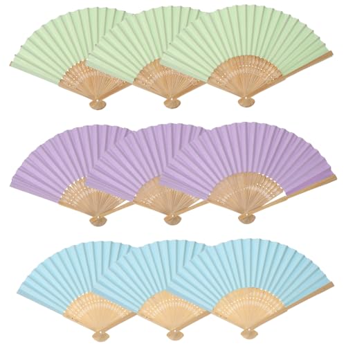AKOOSY 9 Stück Teiliges Faltbares Papierfächer Set Leichthändige Diy Malfächer für Bunte Blanko Fächer zum Bemalen für Mädchen Jungen Bühnenauftritte und Dekoration zu Hause AKOOSY 9 Stück Teiliges Faltbares Papierfächer Set Leichthändige Diy Malfächer für Bunte Blanko Fächer zum Bemalen für Mädchen Jungen Bühnenauftritte und Dekoration zu Hause von AKOOSY