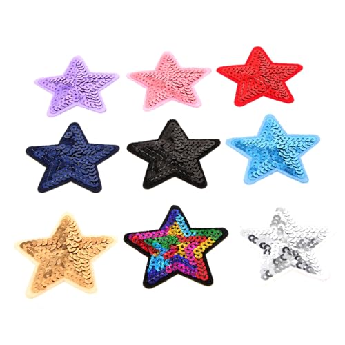 AKOOSY 9 Stück Teiliges Selbstklebende Pailletten Patches Sterne und Herzen Dekorative Stoffaufnäher für Kleidung Rucksäcke DIY Reparatur und Verstärkung Langlebig und Einfach AKOOSY 9 Stück Teiliges Selbstklebende Pailletten Patches Sterne und Herzen Dekorative Stoffaufnäher für Kleidung Rucksäcke DIY Reparatur und Verstärkung Langlebig und Einfach von AKOOSY