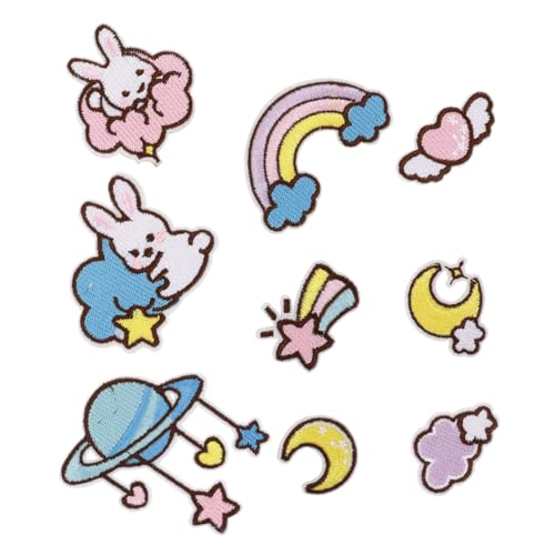 AKOOSY 9 Stück Teiliges Selbstklebendes Aufbügler mit Niedlichen Cartoon Planeten Stickpatches für Kleidung Jeans Hüte Rucksäcke Einfache Reparatur und Dekorative Applikationen für DIY AKOOSY 9 Stück Teiliges Selbstklebendes Aufbügler mit Niedlichen Cartoon Planeten Stickpatches für Kleidung Jeans Hüte Rucksäcke Einfache Reparatur und Dekorative Applikationen für DIY von AKOOSY