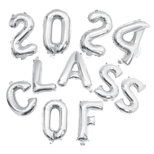 AKOOSY Abschluss Ballon Set Silber Aluminium Partydeko für Innen und Außen Kreative Formen und Muster Einfach zu Verwenden für Abschlussfeier und Partygestaltung AKOOSY Abschluss Ballon Set Silber Aluminium Partydeko für Innen und Außen Kreative Formen und Muster Einfach zu Verwenden für Abschlussfeier und Partygestaltung von AKOOSY