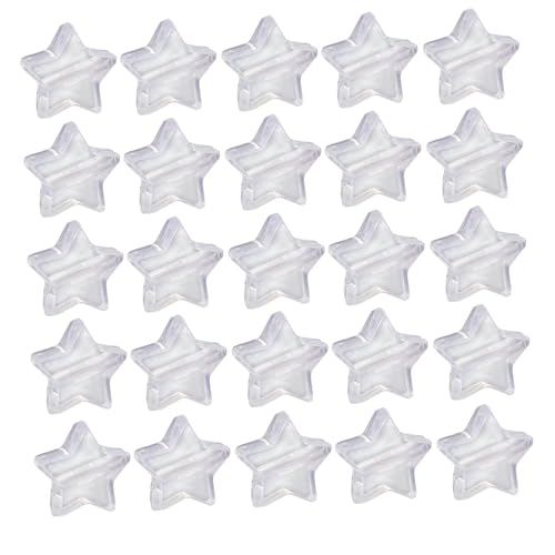 AKOOSY Acryl Stern Perlen Transparent Ab Beschichtung DIY Schmuck Bastelperlen für Armbänder Halsketten Ohrringe Schlüsselanhänger von AKOOSY