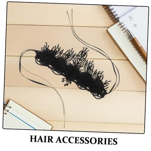 AKOOSY Barock Vintage Haarreif mit Sorgfältig Eingearbeiteten Schmucksteinen Gothic Blüten Stirnband für Halloween Karneval Geburtstags Tiara und Festliche Damen Events von AKOOSY
