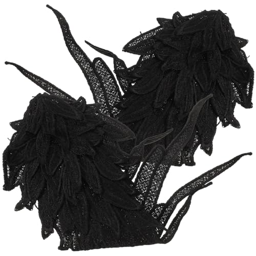 AKOOSY Bestickte Engelsflügel Spitzenapplikationen Lace Patches zum Aufnähen und Aufbügeln für Kleidung DIY Schmuck Ornamente für Pullover Taschen Schuhe und Accessoires von AKOOSY