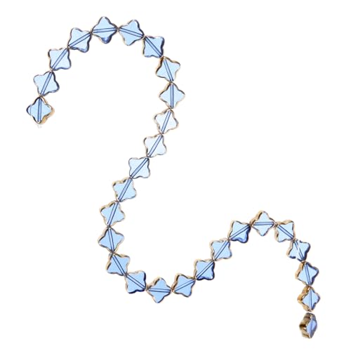 AKOOSY Blaue mit Goldrand Vierblättriges Kleeblatt Anhänger Mittelloch Perlen für Halsketten und Armbänder Schmuckherstellung Leicht Robust und Vielseitig für Bastelprojekte AKOOSY Blaue mit Goldrand Vierblättriges Kleeblatt Anhänger Mittelloch Perlen für Halsketten und Armbänder Schmuckherstellung Leicht Robust und Vielseitig für Bastelprojekte von AKOOSY
