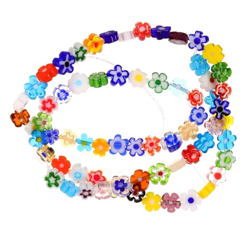 AKOOSY Blumenperlen Großloch Glitzernde Blumenförmige Glasperlen für DIY Schmuckherstellung Armband und Halskettenperlen Langlebige Bastelperlen für Kreative Handarbeiten AKOOSY Blumenperlen Großloch Glitzernde Blumenförmige Glasperlen für DIY Schmuckherstellung Armband und Halskettenperlen Langlebige Bastelperlen für Kreative Handarbeiten von AKOOSY