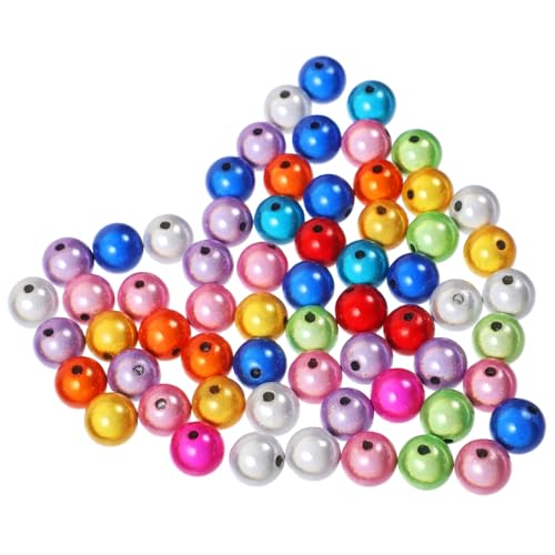 AKOOSY Bunte Acrylperlen Rund DIY Schmuckherstellung Bastelperlen für Armbänder Halsketten Ohrringe Kreative Perlen zum Auffädeln und Basteln von AKOOSY