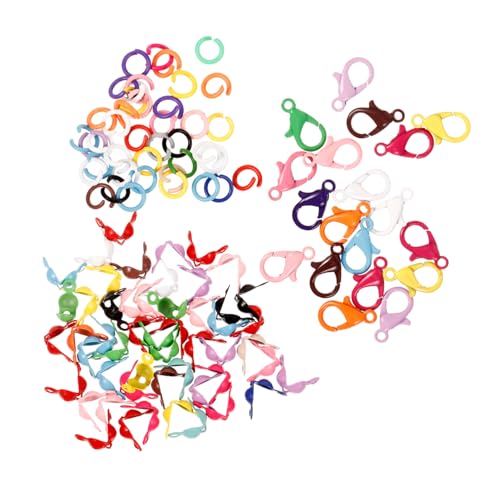 AKOOSY Bunte DIY Schmuck Lobster Karabiner und Sprungringe für Halsketten Armbänder Langlebig Sicher für Schmuckherstellung von AKOOSY