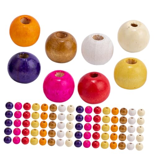 AKOOSY Bunte Holzperlen ca DIY Bastelperlen zum Auffädeln Glatte Oberfläche für Schmuckherstellung und Handwerksprojekte AKOOSY Bunte Holzperlen ca DIY Bastelperlen zum Auffädeln Glatte Oberfläche für Schmuckherstellung und Handwerksprojekte von AKOOSY