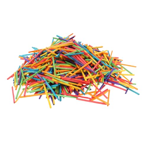 AKOOSY Bunte Holzstäbchen DIY Bastelmaterial für Handgefertigte Holzstiele Bastelbedarf Sicher Natürlich für Kreative Projekte und Schulbasteln AKOOSY Bunte Holzstäbchen DIY Bastelmaterial für Handgefertigte Holzstiele Bastelbedarf Sicher Natürlich für Kreative Projekte und Schulbasteln von AKOOSY