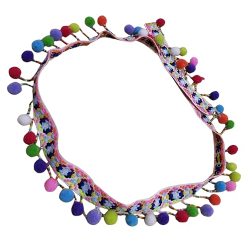 AKOOSY Bunte Pom Pom Fransenborte Große Pompons zum Nähen Dekorieren DIY Kleidung Vorhänge Kissen Ethnischer Stil Zubehör für Handwerk Geschenkverpackung AKOOSY Bunte Pom Pom Fransenborte Große Pompons zum Nähen Dekorieren DIY Kleidung Vorhänge Kissen Ethnischer Stil Zubehör für Handwerk Geschenkverpackung von AKOOSY