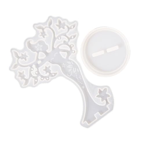 AKOOSY DIY Epoxidharz Schmuckhalter Silikonform Frauenfigur Kristall Epoxy Gießform für Schmuckständer Ohrstecker Halter Resin Basteln von AKOOSY