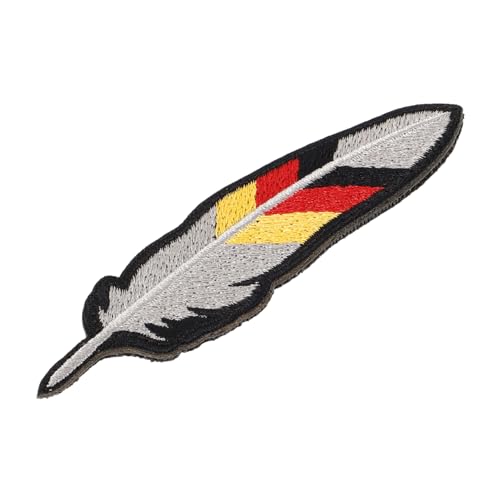 AKOOSY Deutschland Flaggen Patch mit Besticktes Federmotiv Kompakter Aufnäher für Kleidung Hut Rucksack Abnehmbares Design Farbintensiv Leicht und Vielseitig Einsetzbar AKOOSY Deutschland Flaggen Patch mit Besticktes Federmotiv Kompakter Aufnäher für Kleidung Hut Rucksack Abnehmbares Design Farbintensiv Leicht und Vielseitig Einsetzbar von AKOOSY