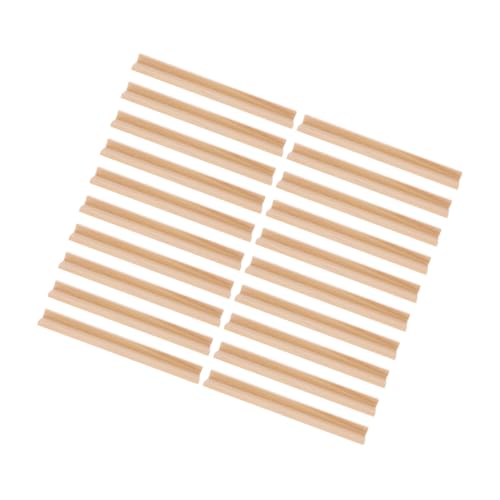 AKOOSY Domino Halter Aus Holz Mit Buchstabensockel Kartenablagen Für Spielkarten Kachelhalter Domino Ständer Mexikanische Zughalter Brettspiel Zubehör Holzkartenhalter Kachel von AKOOSY