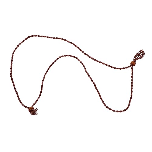 AKOOSY Einstellbare Halskette Geflochtenem Seil für Echte Steine Edelsteine und Perlen Leerer Steinhalter für Schmuckstücke für Kreative und Persönliche Styles von AKOOSY