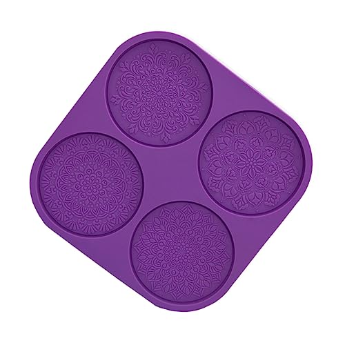 AKOOSY Epoxidharz Untersetzer Silikonform mit Mandala Muster DIY Gießform für Kreative Handarbeiten Langlebig und Hautfreundlich für Dekorationen von AKOOSY