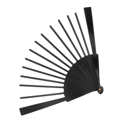 AKOOSY Faltfächerrahmen Faltbar Handlicher DIY Lüfter Skelett Fan Schwarz für Basteln Wanddeko Japanischer Chinesischer Fächerrahmen für Kreative Handfächer von AKOOSY