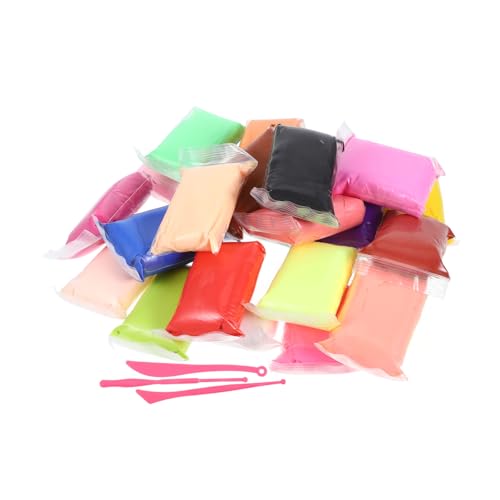 AKOOSY Farben Air Dry Clay Modelliermasse DIY Bastelset Weich und Formbar Kit für Jungen Mädchen zum Basteln und Gestalten von AKOOSY