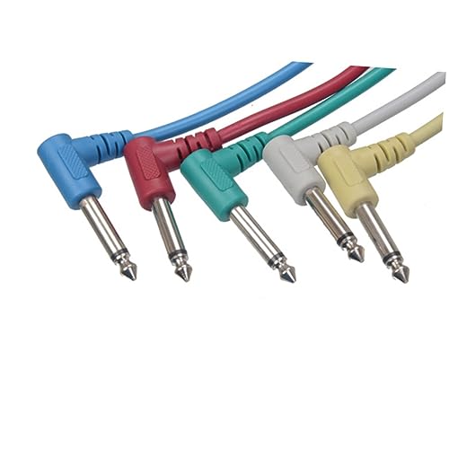 AKOOSY Gitarrenkabel Effektpedal Anschlusskabel Noise Kurz Audio Verbindungskabel für Gitarre Bass Instrumente Leitfähig Signalverlustarm von AKOOSY