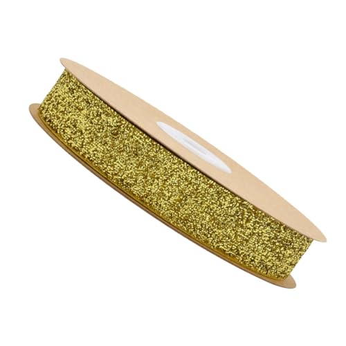 AKOOSY Goldfarbene Flockband Geschenkband Unelastisches Dekorationsband für DIY Langlebiges Schmuck und Bastelzubehör Festliche Schleifen für Hochzeit Party und Geschenkverpackung AKOOSY Goldfarbene Flockband Geschenkband Unelastisches Dekorationsband für DIY Langlebiges Schmuck und Bastelzubehör Festliche Schleifen für Hochzeit Party und Geschenkverpackung von AKOOSY