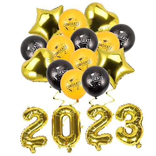 AKOOSY Graduationsballons Aluminiumfolienballons mit Herz und Sternmotiven Leichte Party Deko für Abschlussfeier zum Aufhängen Klassenzimmern Wohnzimmern und Außenbereichen AKOOSY Graduationsballons Aluminiumfolienballons mit Herz und Sternmotiven Leichte Party Deko für Abschlussfeier zum Aufhängen Klassenzimmern Wohnzimmern und Außenbereichen von AKOOSY