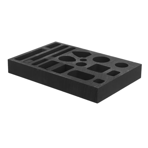 AKOOSY Graphit-gussform für Metallgießen Fach Mehrlochdesign Hochreinem Graphit Integrierter Ölrinne für Schmuck Geeignet zum Schmelzen und Verfeinern von Gold Silber Kupfer Aluminium und von AKOOSY