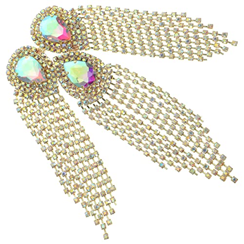 AKOOSY Große Strass Quasten Brosche DIY Applikation für Kleidung Taschen Accessoires Langlebiges Handgefertigtes Schmuckstück Gold Basis mit Ab Farben für Designs AKOOSY Große Strass Quasten Brosche DIY Applikation für Kleidung Taschen Accessoires Langlebiges Handgefertigtes Schmuckstück Gold Basis mit Ab Farben für Designs von AKOOSY