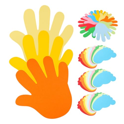 AKOOSY Handgeschnittene Papierdekorationen Frühling DIY Basteln Fuß und Handmotive Wanddeko Klassenzimmer Büro Party Pinnwand Verschönerung AKOOSY Handgeschnittene Papierdekorationen Frühling DIY Basteln Fuß und Handmotive Wanddeko Klassenzimmer Büro Party Pinnwand Verschönerung von AKOOSY