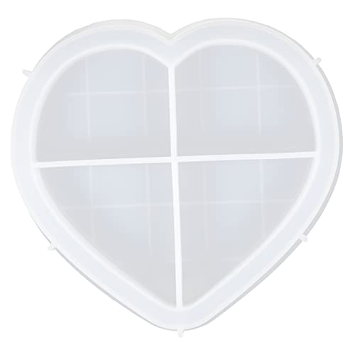 AKOOSY Herzform Silikon Gießform für Epoxidharz DIY Schmuckablage Dekorative Silikonform für Bastelprojekte und Aufbewahrung Lebensmittelechtes Material AKOOSY Herzform Silikon Gießform für Epoxidharz DIY Schmuckablage Dekorative Silikonform für Bastelprojekte und Aufbewahrung Lebensmittelechtes Material von AKOOSY