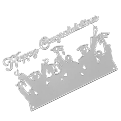 AKOOSY Hochwertige Stanzform aus Kohlenstoffstahl Graduation Motiv Langlebig Präzise Schneidwerkzeug für DIY Bastelprojekte Schüler Handarbeit Kreativ Praktische Anwendung Silber AKOOSY Hochwertige Stanzform aus Kohlenstoffstahl Graduation Motiv Langlebig Präzise Schneidwerkzeug für DIY Bastelprojekte Schüler Handarbeit Kreativ Praktische Anwendung Silber von AKOOSY