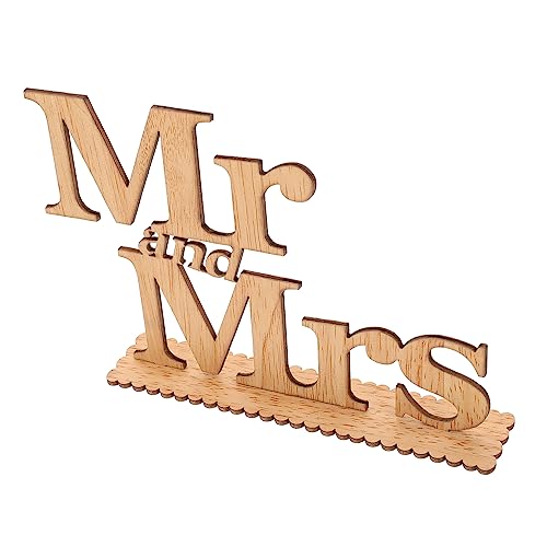 AKOOSY Holz Dekoration Für Hochzeit Stilvolle Mr Mrs Hochzeitsverzierung Raumdekoration Für Valentinstag Und Besondere Anlässe Langlebiges Und Elegantes Design AKOOSY Holz Dekoration Für Hochzeit Stilvolle Mr Mrs Hochzeitsverzierung Raumdekoration Für Valentinstag Und Besondere Anlässe Langlebiges Und Elegantes Design von AKOOSY