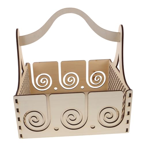 AKOOSY Holz Garnspender Handheld Garnhalter für Stricken und Häkeln Kompakter Organizer für Verschiedene Garngrößen für Unterwegs Bastelprojekte von AKOOSY