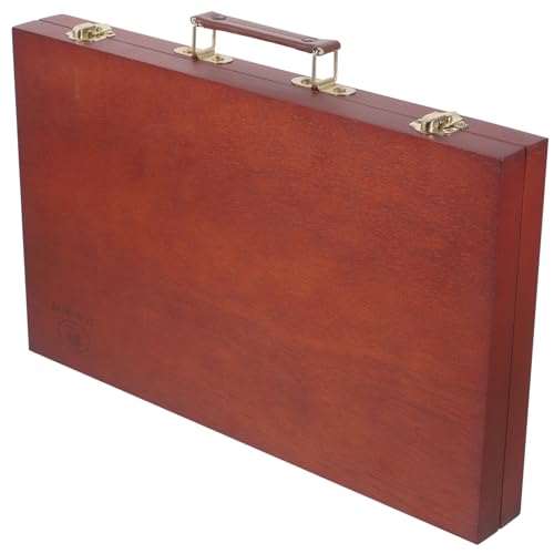 AKOOSY Holz Malbox mit Tragegriff Europäischer Stil Multifunktionale Malwerkzeug Box Robust und Leicht zur Aufbewahrung von Skizzenstiften und Malutensilien Glatte Oberfläche Praktische AKOOSY Holz Malbox mit Tragegriff Europäischer Stil Multifunktionale Malwerkzeug Box Robust und Leicht zur Aufbewahrung von Skizzenstiften und Malutensilien Glatte Oberfläche Praktische von AKOOSY